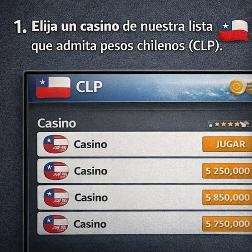 Elige un casino de nuestra lista que admita pesos chilenos