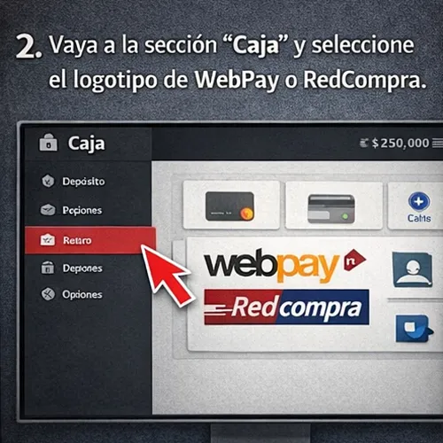 Ve a la caja / sección de depósito