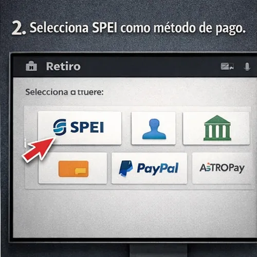 Selecciona SPEI como método de pago