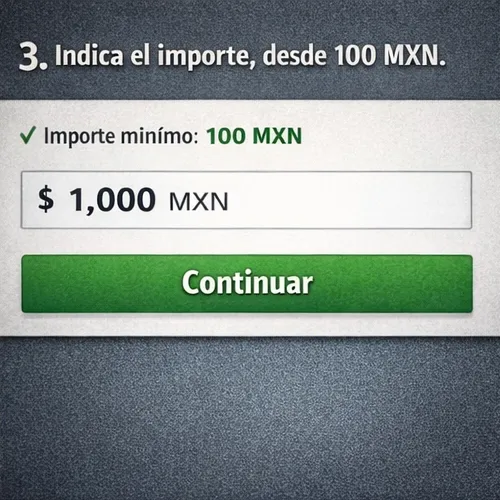 Indica el importe a depositar