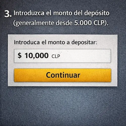 Introduce el monto del depósito