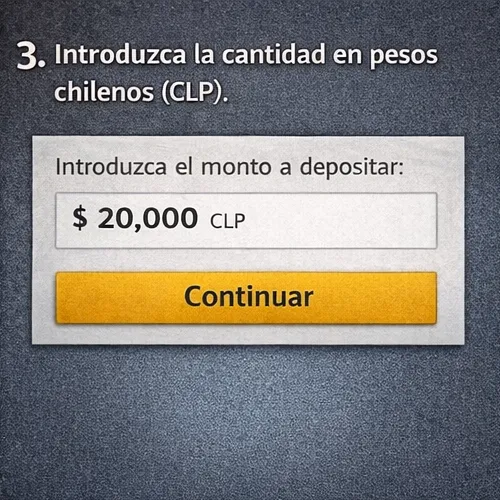 Introduce la cantidad en pesos chilenos